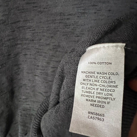 Men’s 1901 Grey Cotton Sweater - Picture 4 of 5